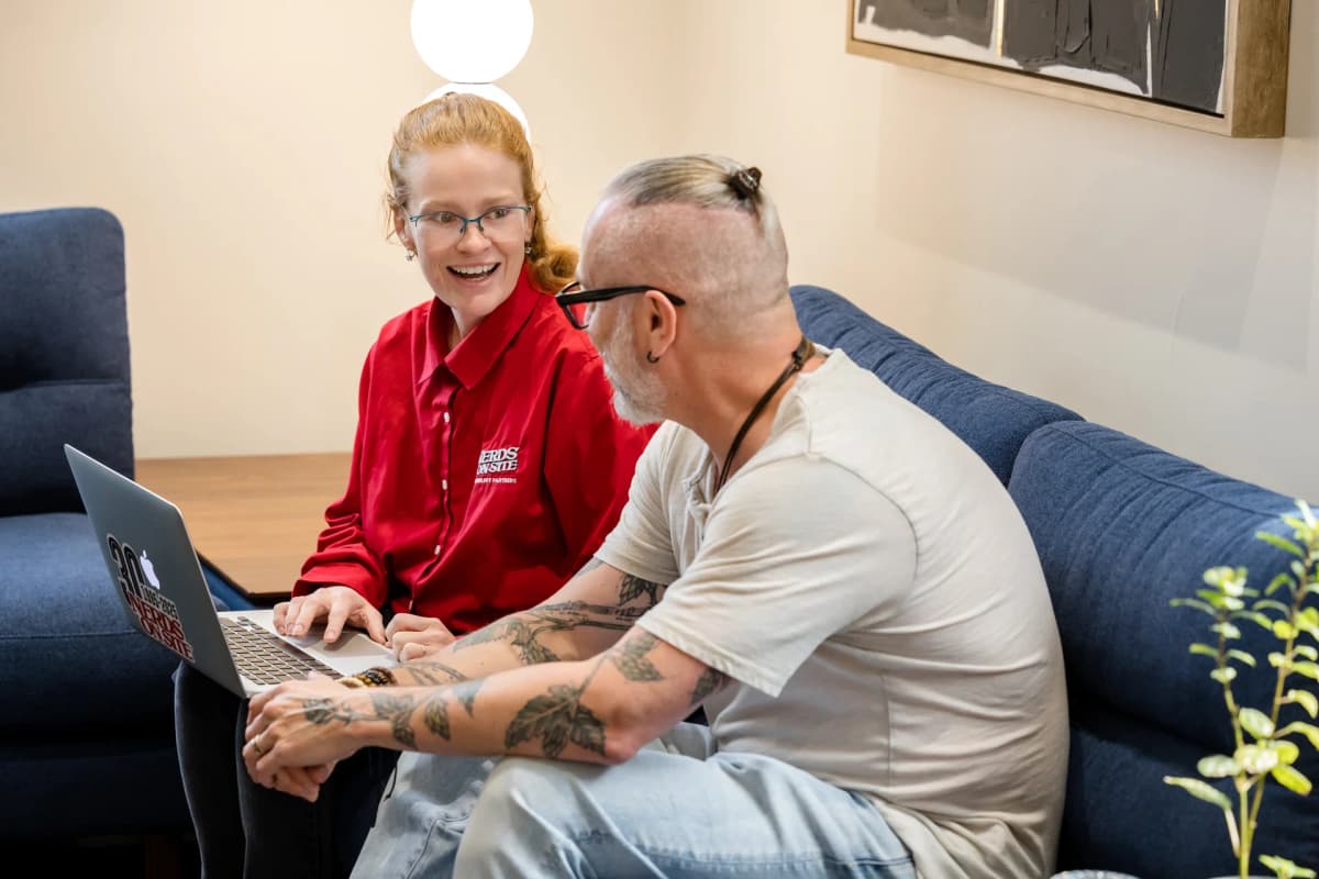 Nerds On Site professional helping Client